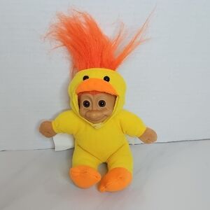 Russ Yellow and Orange Plush Doll with Bird Costume
